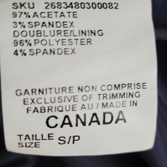 Navy Blue Ruched dress - Le Chateau - Picture 6 of 7